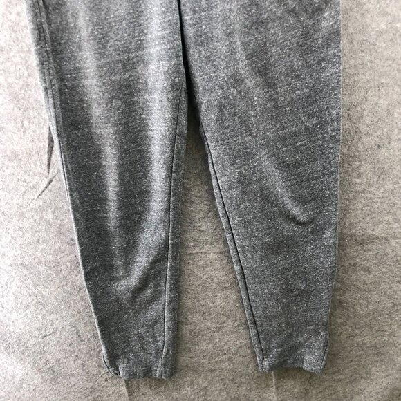 Gap Sueded Slim Sweatpants Mens S Gray Jogger Ankle Zip Drawstring Fleece - Picture 4 of 10